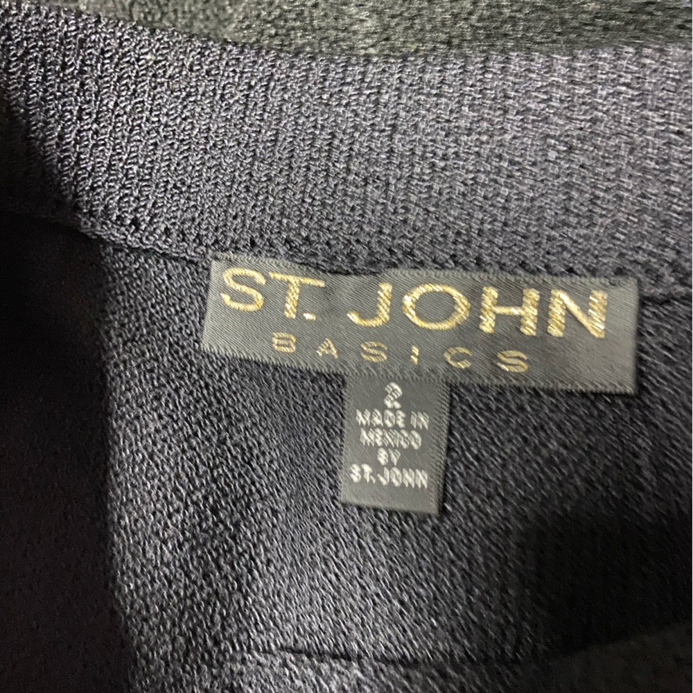 ST. JOHN BASICS Black SANTANA Knit Pencil Skirt - Picture 3 of 5